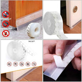 5 Meter Door Seal Tape For 5 Door | Strong Adhesive Strip for Doors & Windows – Soundproof, Dustproof & Anti-Draft - Malzio