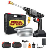 Automatic Cordless Car Wash Spray Gun | 48V High Pressure Lithium Battery | Wireless Foam Jet Washer (Double Battery) - Malzio