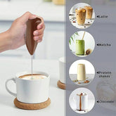 Electric Mini Coffee Beater Mini Electric Egg Beater (Random Color) (Cell Operated - Malzio