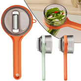 Multi-Functional Vegetable & Fruit Peeler with Integrated Storage Container | 7 Inch Kitchen Tool (Random Colour) ✨ - Malzio