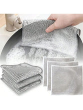 Pack of 10 Wire Dish Washing Cleaning Cloth | Reusable Kitchen Cleaning Cloth (Buy 5 Get 5 Free) - Malzio