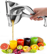 Stainless Steel Lemon & Orange Clip Handheld Fruit Juicer – Durable Manual Portable Citrus Squeezer For Kitchen & Baby Fruit Juice - Malzio