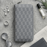 Unggi Wallet – Stylish Zip Around Wallet For Women (Gray) - Malzio