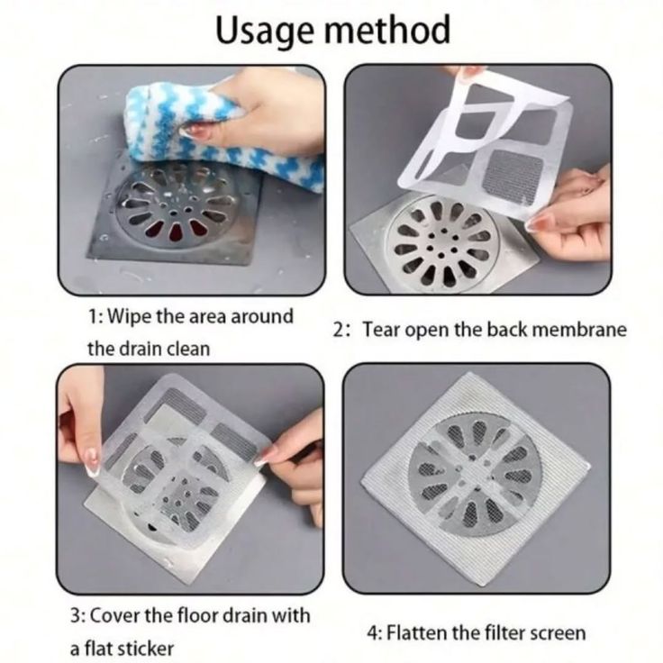 Multifunctional Sticker Drainer Net | Self-Adhesive Storage & Drain Basket for Bathroom & Kitchen