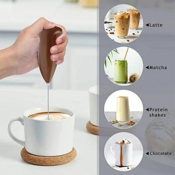 Electric Mini Coffee Beater Mini Electric Egg Beater (Random Color) (Cell Operated