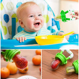 Baby Fruit Feeder Pacifier | Silicone Fresh Food Nibbler & Teething Toy for Infants (Random Color)
