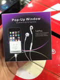 Pop-Up Window Bluetooth Headphones For IPhone – Wireless White Earbuds