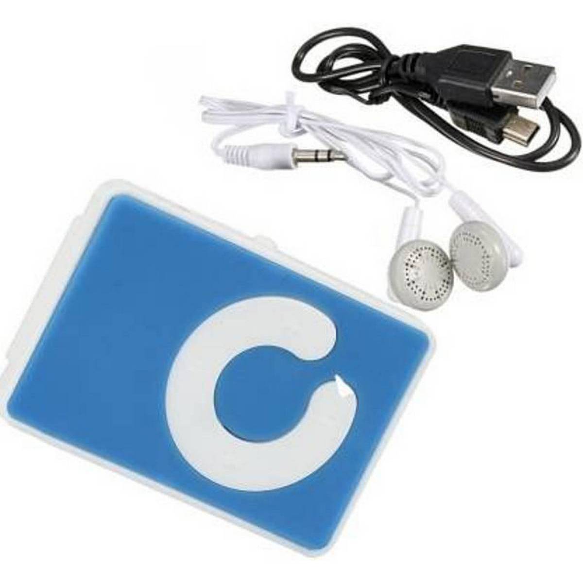 Shuffle Mini MP3 Player – Portable Music Player With SD Card Support, Handsfree Earphones & USB Charging Cable