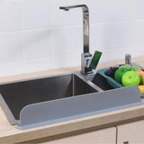 Reusable Silicone Sink Splash Guard – 14 Inch Splashproof Countertop Water Barrier with Suction Cups (Random Color) ✨