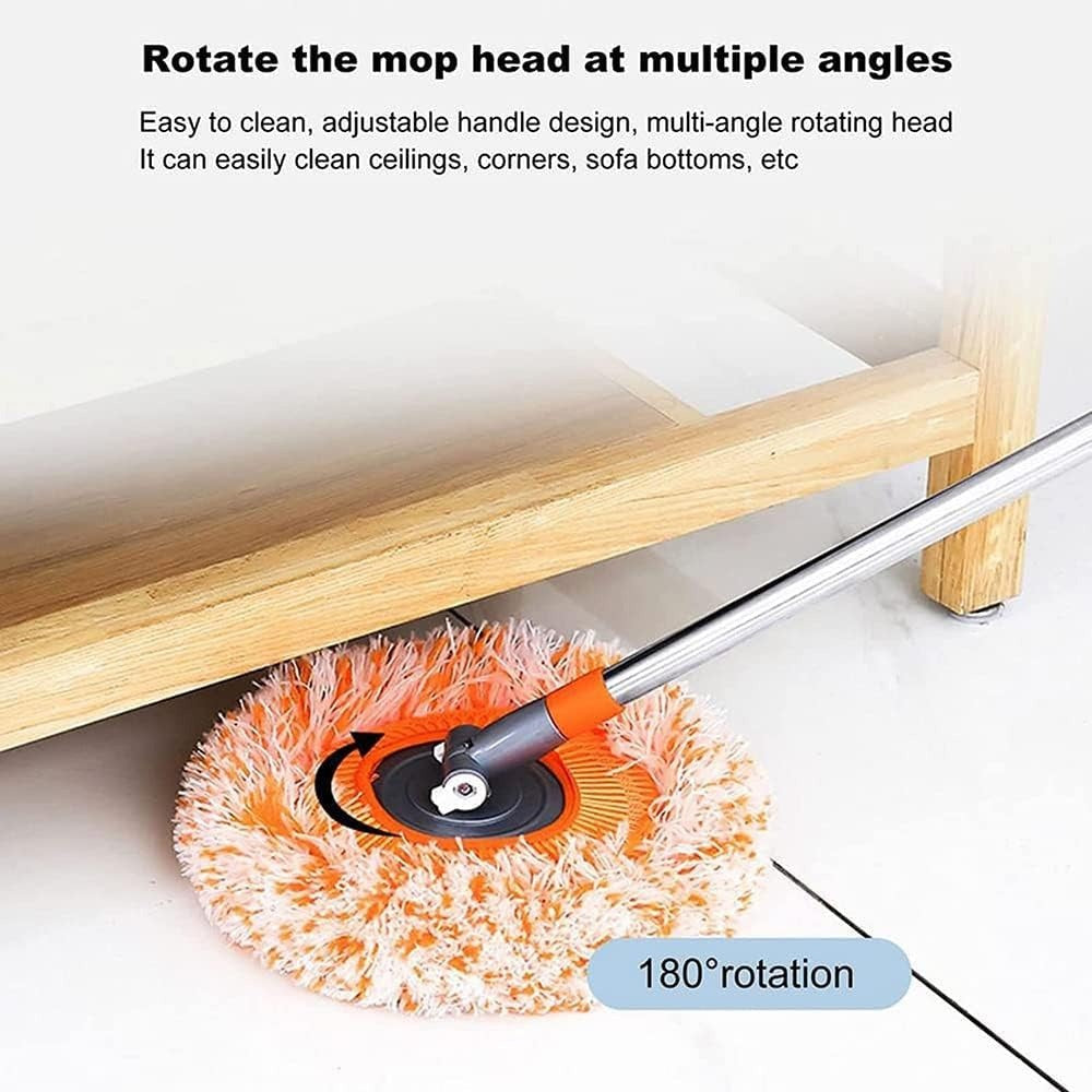 Multi-Functional Spin Mop with Extendable Stainless Steel Handle | 360° Rotating Floor Cleaning Mop