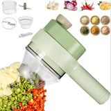 Electric Handheld Vegetable Cutter &amp; Slicer | Multifunctional Food Chopper for Fruits, Vegetables &amp; Garlic