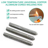High Strength Low Temperature Aluminum Welding Rods | 3 Pcs Set for Metal Repair &amp; Brazing