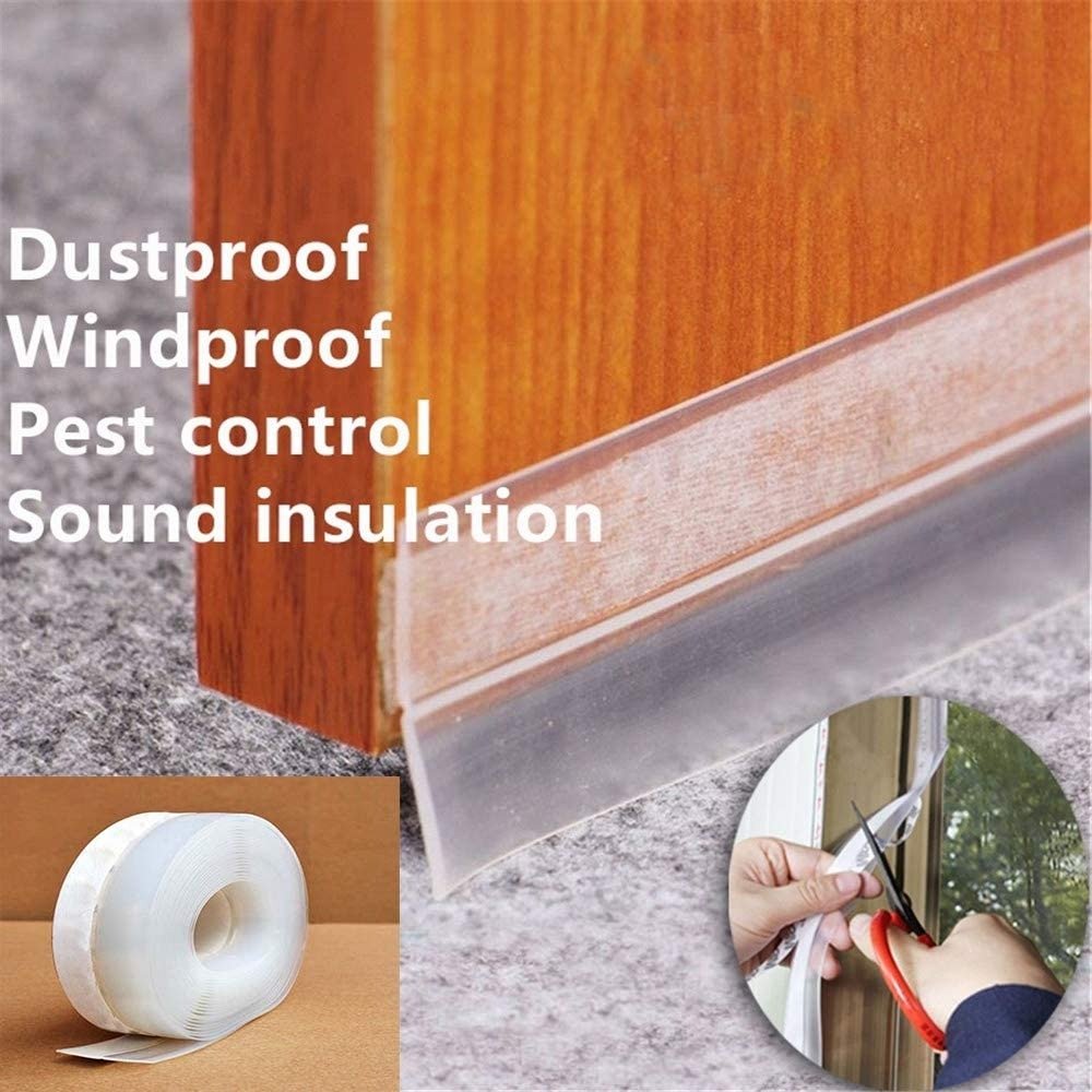 5 Meter Door Seal Tape For 5 Door | Strong Adhesive Strip for Doors & Windows – Soundproof, Dustproof & Anti-Draft - Malzio