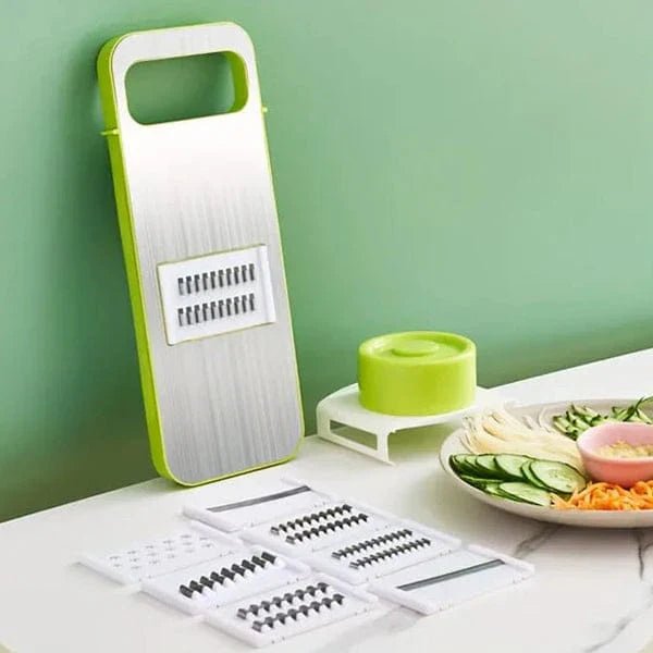 5in1 Vegetable Cutter | Multifunctional Stainless Steel Vegetable Cutter & Slicer | Kitchen Tool - Malzio