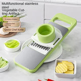 5in1 Vegetable Cutter | Multifunctional Stainless Steel Vegetable Cutter & Slicer | Kitchen Tool - Malzio