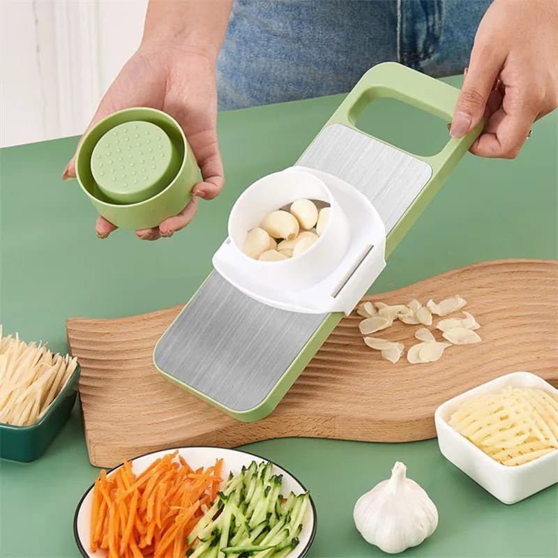 5in1 Vegetable Cutter | Multifunctional Stainless Steel Vegetable Cutter & Slicer | Kitchen Tool - Malzio