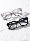 Transparent (zero power] Glasses Frame Women Men Anti Blue Light Square Eyewear Blocking Glasses