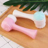 Double-Sided Silicone Face Cleanser | Portable Facial Cleansing &  Massage Brush