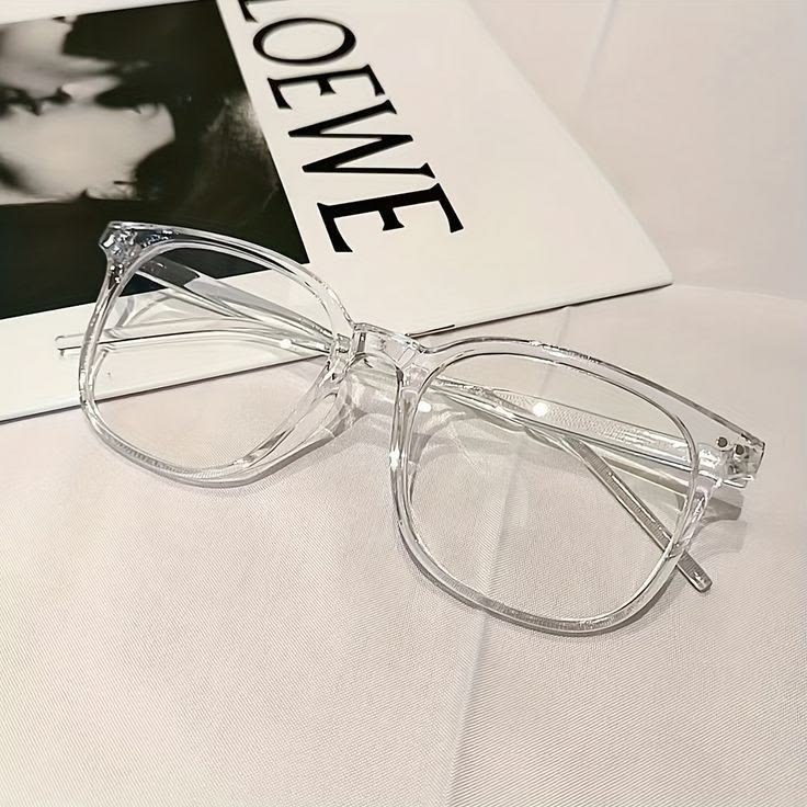 Transparent (zero power] Glasses Frame Women Men Anti Blue Light Square Eyewear Blocking Glasses