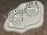 Transparent (zero power] Glasses Frame Women Men Anti Blue Light Square Eyewear Blocking Glasses