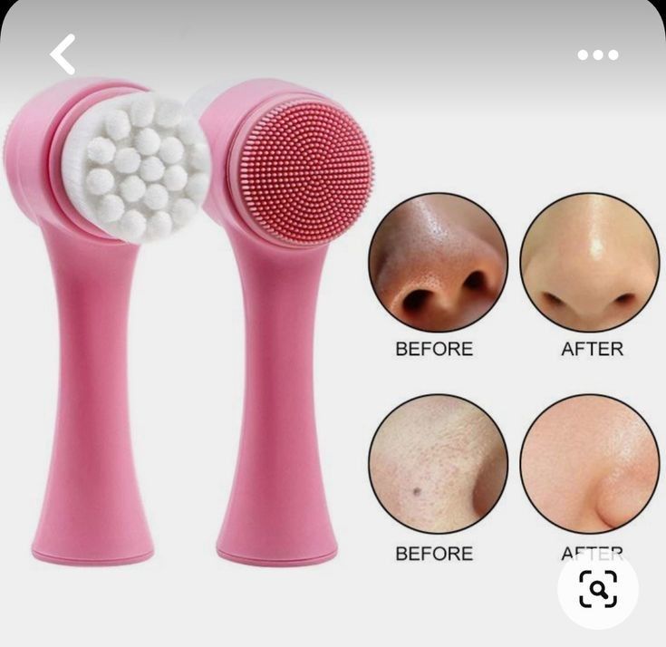Double-Sided Silicone Face Cleanser | Portable Facial Cleansing &  Massage Brush