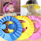 Baby Shower Cap with Stopper | Soft Silicone Baby Bath Cap for Shampoo & Water Protection (Random Color)