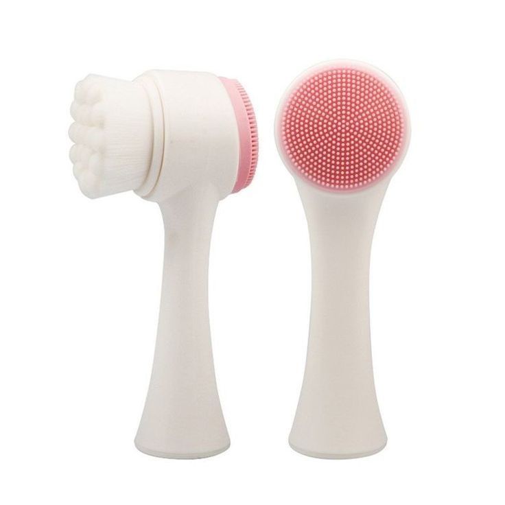 Double-Sided Silicone Face Cleanser | Portable Facial Cleansing &  Massage Brush