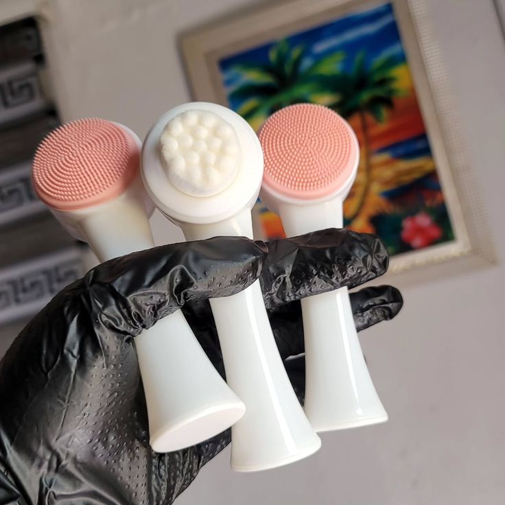 Double-Sided Silicone Face Cleanser | Portable Facial Cleansing &  Massage Brush