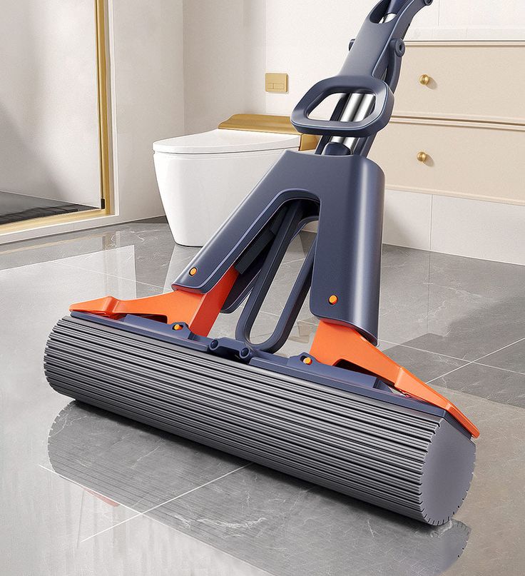 Self-Squeeze Sponge Mop | Hands-Free Floor Cleaning with Highly Absorbent Sponge