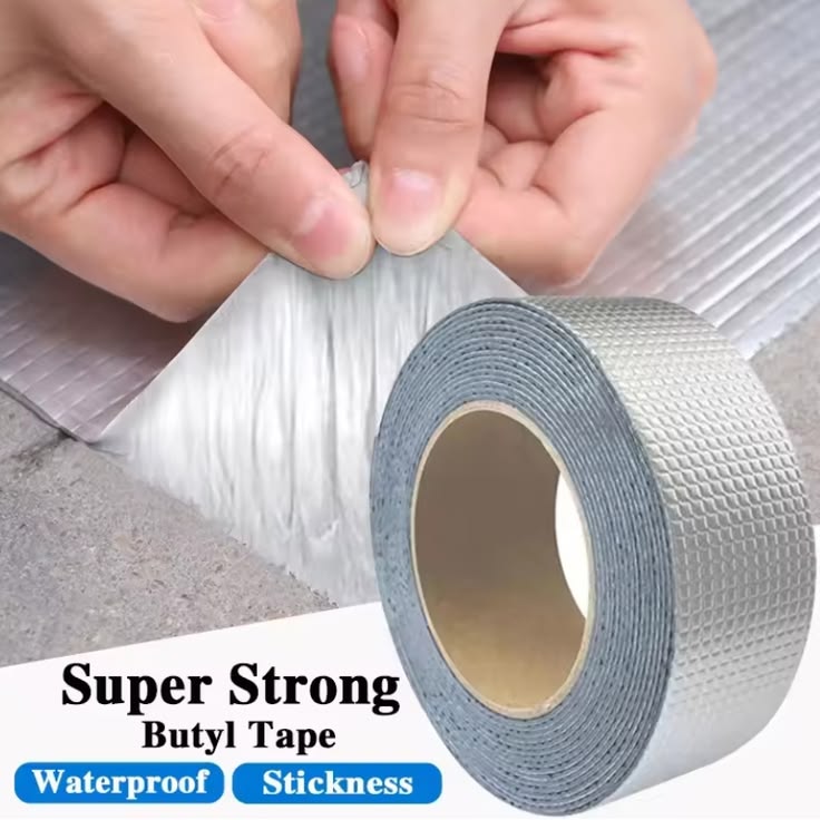 Waterproof Aluminum Foil Butyl Rubber Adhesive Sealant Tape – 2 Inch x 1.5M