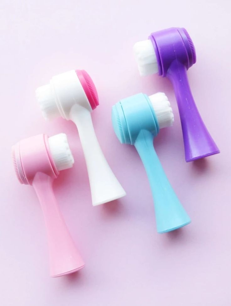 Double-Sided Silicone Face Cleanser | Portable Facial Cleansing &  Massage Brush