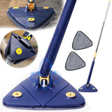 Extendable Triangle Mop 360° Twist Squeeze | Window, Glass, Bathroom, Floor & Ceiling Cleaning Mop (Random Color)
