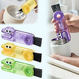 3-in-1 Silicone Cup Cleaning Brush | Multifunction Bottle, Lid & Cup Cleaner ✨🧽
