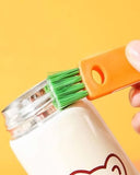 3-in-1 Silicone Cup Cleaning Brush | Multifunction Bottle, Lid & Cup Cleaner ✨🧽