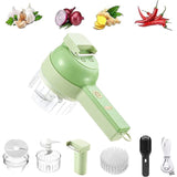 Electric Handheld Vegetable Cutter &amp; Slicer | Multifunctional Food Chopper for Fruits, Vegetables &amp; Garlic