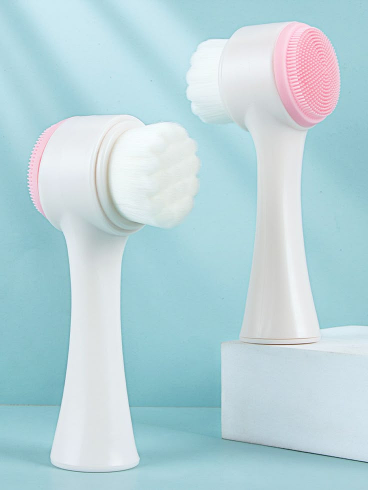 Double-Sided Silicone Face Cleanser | Portable Facial Cleansing &  Massage Brush