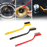 Gas Stove Cleaning Wire Brush Kitchen Tool | Metal Fiber Cleaning Brush Set of 3