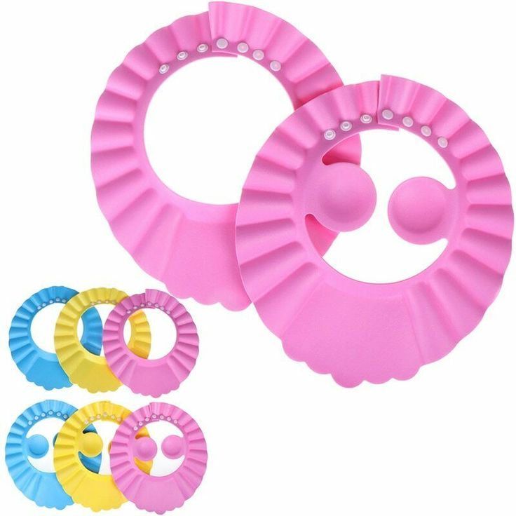 Baby Shower Cap with Stopper | Soft Silicone Baby Bath Cap for Shampoo & Water Protection (Random Color)