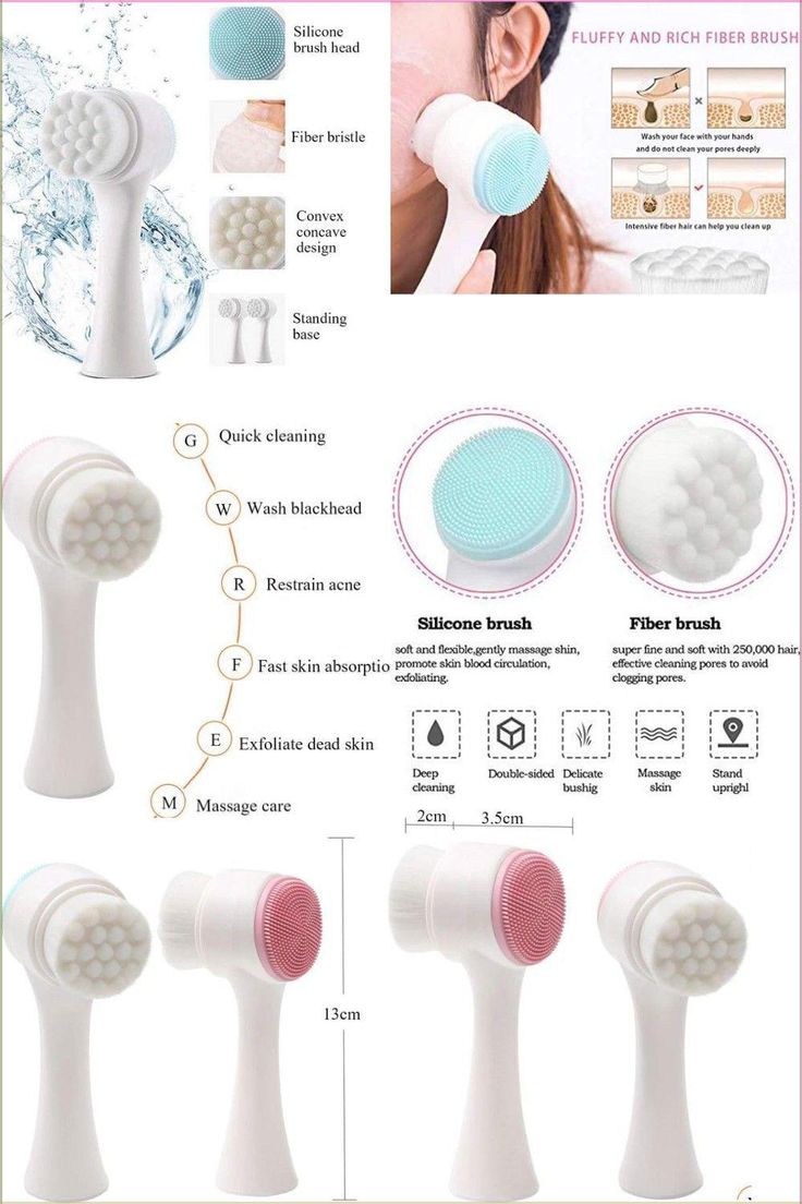 Double-Sided Silicone Face Cleanser | Portable Facial Cleansing &  Massage Brush