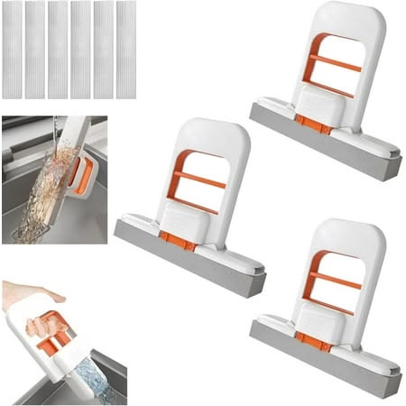 Mini Foldable Desktop Mop | Portable Handheld Cleaning Mop for Desk, Table & Glass