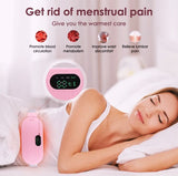 Portable Menstrual Heating Pad Belt for Women | Electric Period Pain Relief Massager with 3 Heat Levels &amp; 4 Massage Modes (With Box)