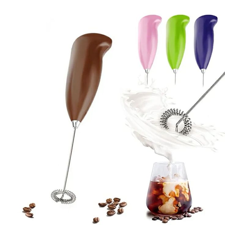Electric Mini Coffee Beater Mini Electric Egg Beater (Random Color) (Cell Operated