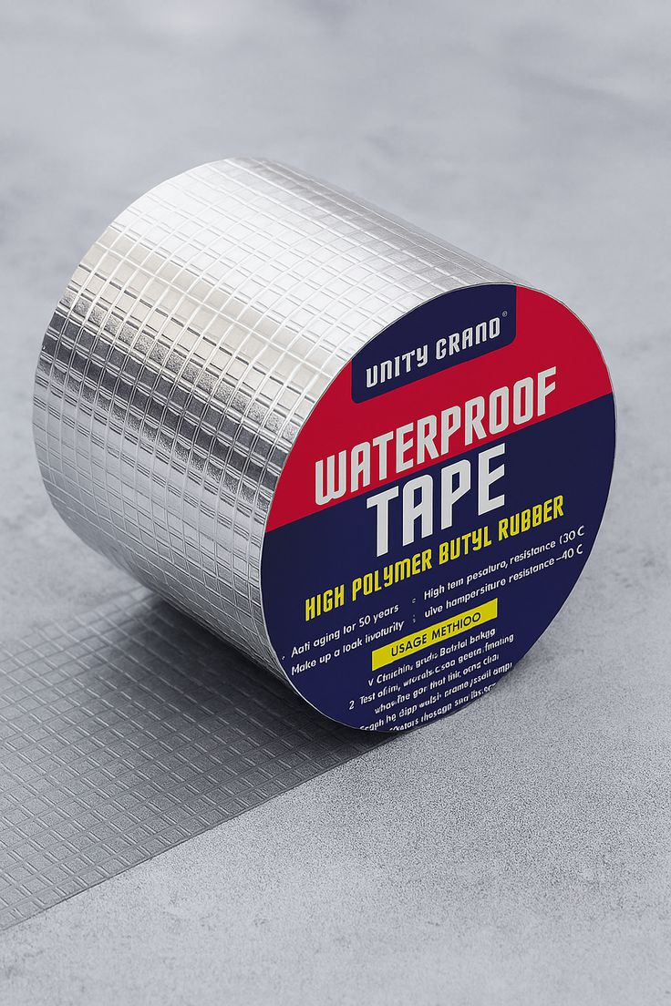 Waterproof Aluminum Foil Butyl Rubber Adhesive Sealant Tape – 2 Inch x 1.5M
