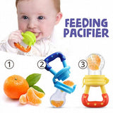 Baby Fruit Feeder Pacifier | Silicone Fresh Food Nibbler & Teething Toy for Infants (Random Color) - Malzio