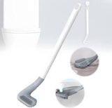 Buy 1 Get 1 Free Silicone Toilet Brush + 2 Hooks Free | Anti-Bacterial Flexible Toilet Cleaning Brush - Malzio