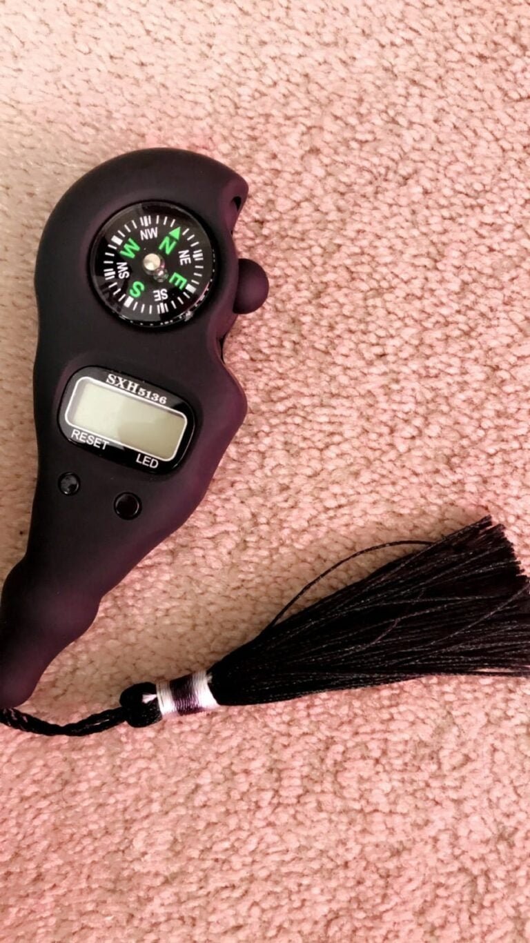 Digital Counter With Qibla Compass And Rotating Prayer Beads Portable Finger Tasbeeh Japa (Random Color) - Malzio