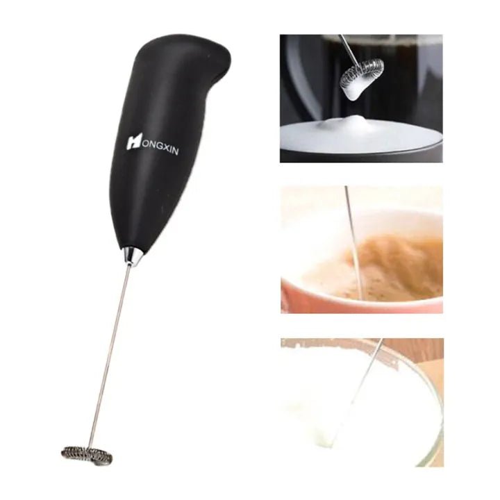 Electric Mini Coffee Beater Mini Electric Egg Beater (Random Color) (Cell Operated - Malzio