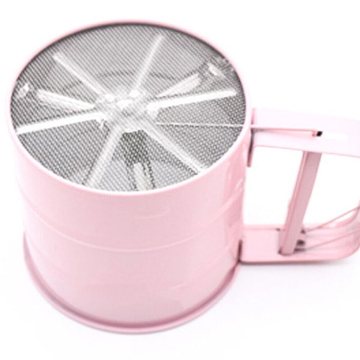 Flour Sifter Stainless Steel | Double Layer Fine Mesh Baking Sifter with One-Hand Press Crank for Cakes & Pastries - Malzio