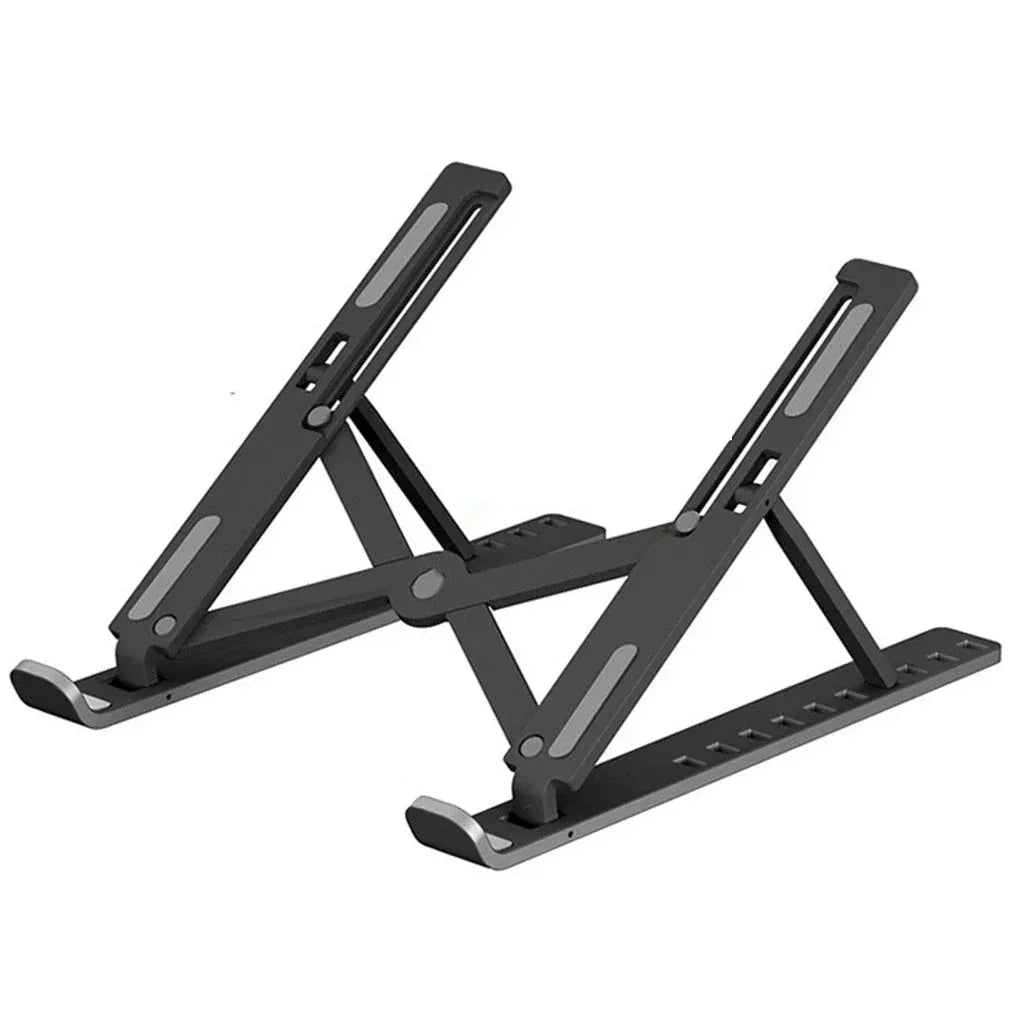 Laptop Stand | Creative Folding Storage Bracket | Adjustable Portable Durable | 24×4.5cm Folded / 24×16.5cm Opened - Malzio