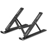 Laptop Stand | Creative Folding Storage Bracket | Adjustable Portable Durable | 24×4.5cm Folded / 24×16.5cm Opened - Malzio